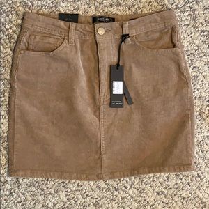 Tan corduroy skirt